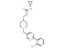 N-cyclopropyl-3-(1-{[2-(2-methylphenyl)-5-pyrimidinyl]methyl}-4-piperidinyl)propanamide