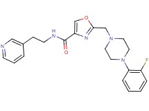 2-{[4-(2-fluorophenyl)-1-piperazinyl]methyl}-N-[2-(3-pyridinyl)ethyl]-1,3-oxazole-4-carboxamide
