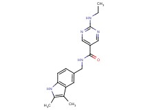 N-[(2,3-dimethyl-1H-indol-5-yl)methyl]-2-(ethylamino)pyrimidine-5-carboxamide
