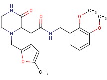 N-(2,3-dimethoxybenzyl)-2-{1-[(5-methyl-2-furyl)methyl]-3-oxo-2-piperazinyl}acetamide