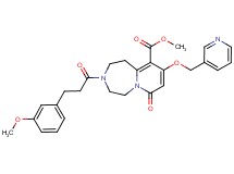 methyl 3-[3-(3-methoxyphenyl)propanoyl]-7-oxo-9-(3-pyridinylmethoxy)-1,2,3,4,5,7-hexahydropyrido[1,2-d][1,4]diazepine-10-carboxylate