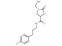 N-[3-(4-chlorophenyl)propyl]-1-ethyl-5-oxo-3-pyrrolidinecarboxamide