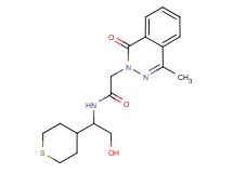 N-[2-hydroxy-1-(tetrahydro-2H-thiopyran-4-yl)ethyl]-2-(4-methyl-1-oxo-2(1H)-phthalazinyl)acetamide