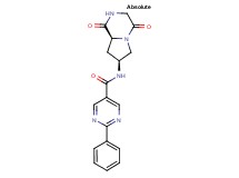 N-[(7S,8aS)-1,4-dioxooctahydropyrrolo[1,2-a]pyrazin-7-yl]-2-phenylpyrimidine-5-carboxamide