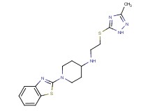 1-(1,3-benzothiazol-2-yl)-N-{2-[(3-methyl-1H-1,2,4-triazol-5-yl)thio]ethyl}piperidin-4-amine