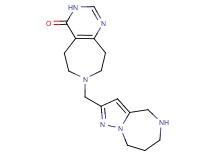 7-(5,6,7,8-tetrahydro-4H-pyrazolo[1,5-a][1,4]diazepin-2-ylmethyl)-3,5,6,7,8,9-hexahydro-4H-pyrimido[4,5-d]azepin-4-one dihydrochloride
