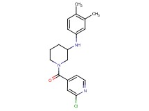 1-(2-chloroisonicotinoyl)-N-(3,4-dimethylphenyl)-3-piperidinamine
