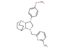 (3R*,3aR*,7aR*)-3-(4-methoxyphenyl)-1-[(6-methylpyridin-2-yl)methyl]octahydro-4,7-ethanopyrrolo[3,2-b]pyridine