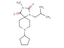 8-cyclopentyl-1-isobutyl-3-methyl-1,3,8-triazaspiro[4.5]decane-2,4-dione
