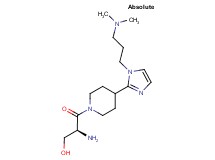 (2S)-2-amino-3-(4-{1-[3-(dimethylamino)propyl]-1H-imidazol-2-yl}-1-piperidinyl)-3-oxo-1-propanol