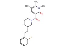 3-({3-[2-(2-fluorophenyl)ethyl]-1-piperidinyl}carbonyl)-1,5,6-trimethyl-2(1H)-pyridinone