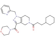 5-(3-cyclohexylpropanoyl)-3-(4-morpholinylcarbonyl)-1-(2-pyridinylmethyl)-4,5,6,7-tetrahydro-1H-pyrazolo[4,3-c]pyridine
