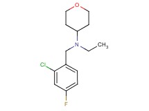 (2-chloro-4-fluorobenzyl)ethyl(tetrahydro-2H-pyran-4-yl)amine