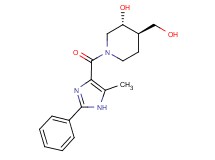 (3R*,4R*)-4-(hydroxymethyl)-1-[(5-methyl-2-phenyl-1H-imidazol-4-yl)carbonyl]-3-piperidinol