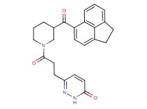 6-{3-[3-(1,2-dihydro-5-acenaphthylenylcarbonyl)-1-piperidinyl]-3-oxopropyl}-3(2H)-pyridazinone