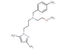 3-(3,5-dimethyl-1H-pyrazol-1-yl)-N-(2-methoxyethyl)-N-(4-methylbenzyl)propan-1-amine