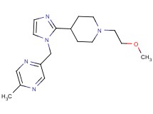 2-({2-[1-(2-methoxyethyl)piperidin-4-yl]-1H-imidazol-1-yl}methyl)-5-methylpyrazine