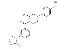 1-(3-{[4-(4-methoxyphenyl)-2-methyl-1-piperazinyl]carbonyl}phenyl)-2-imidazolidinone