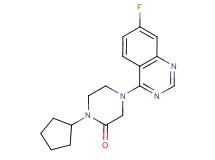 1-cyclopentyl-4-(7-fluoroquinazolin-4-yl)piperazin-2-one