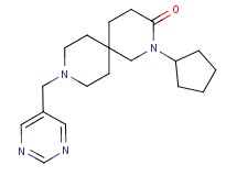 2-cyclopentyl-9-(pyrimidin-5-ylmethyl)-2,9-diazaspiro[5.5]undecan-3-one