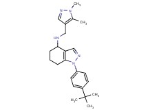 1-(4-tert-butylphenyl)-N-[(1,5-dimethyl-1H-pyrazol-4-yl)methyl]-4,5,6,7-tetrahydro-1H-indazol-4-amine
