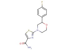 2-[2-(4-fluorophenyl)morpholin-4-yl]-1,3-thiazole-4-carboxamide