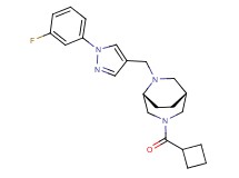 (1R*,5R*)-3-(cyclobutylcarbonyl)-6-{[1-(3-fluorophenyl)-1H-pyrazol-4-yl]methyl}-3,6-diazabicyclo[3.2.2]nonane