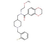 N-{[1-(2-fluorobenzyl)-4-piperidinyl]methyl}-N-(2-methoxyethyl)-2,3-dihydro-1,4-benzodioxine-6-carboxamide