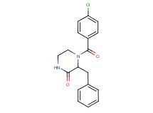 3-benzyl-4-(4-chlorobenzoyl)-2-piperazinone