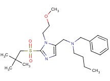 N-benzyl-N-{[2-[(2,2-dimethylpropyl)sulfonyl]-1-(2-methoxyethyl)-1H-imidazol-5-yl]methyl}-1-butanamine