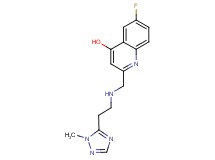 6-fluoro-2-({[2-(1-methyl-1H-1,2,4-triazol-5-yl)ethyl]amino}methyl)quinolin-4-ol