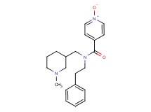 N-[(1-methyl-3-piperidinyl)methyl]-N-(2-phenylethyl)isonicotinamide 1-oxide