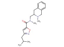 3-isobutyl-N-methyl-N-[(2-methyl-1,2,3,4-tetrahydro-3-isoquinolinyl)methyl]-5-isoxazolecarboxamide