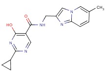 2-cyclopropyl-4-hydroxy-N-[(6-methylimidazo[1,2-a]pyridin-2-yl)methyl]pyrimidine-5-carboxamide