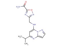 3-{[(5-isopropylpyrazolo[1,5-a]pyrimidin-7-yl)amino]methyl}-1,2,4-oxadiazole-5-carboxamide