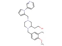 2-(1-(4-methoxy-3-methylbenzyl)-4-{[1-(3-pyridinyl)-1H-pyrrol-2-yl]methyl}-2-piperazinyl)ethanol