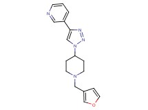 3-{1-[1-(3-furylmethyl)piperidin-4-yl]-1H-1,2,3-triazol-4-yl}pyridine