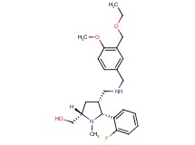[(2S*,4R*,5R*)-4-({[3-(ethoxymethyl)-4-methoxybenzyl]amino}methyl)-5-(2-fluorophenyl)-1-methyl-2-pyrrolidinyl]methanol