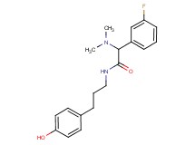 2-(dimethylamino)-2-(3-fluorophenyl)-N-[3-(4-hydroxyphenyl)propyl]acetamide