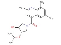 (3S*,4S*)-4-isopropoxy-1-[(2,6,8-trimethylquinolin-4-yl)carbonyl]pyrrolidin-3-ol