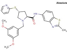 (4R)-1-(3,5-dimethoxybenzyl)-N-(2-methyl-1,3-benzothiazol-5-yl)-4-(2-pyridinylthio)-L-prolinamide
