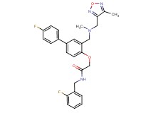 N-(2-fluorobenzyl)-2-{[4'-fluoro-3-({methyl[(4-methyl-1,2,5-oxadiazol-3-yl)methyl]amino}methyl)-4-biphenylyl]oxy}acetamide