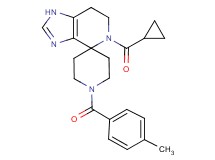 5-(cyclopropylcarbonyl)-1'-(4-methylbenzoyl)-1,5,6,7-tetrahydrospiro[imidazo[4,5-c]pyridine-4,4'-piperidine]