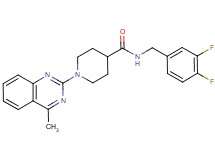 N-(3,4-difluorobenzyl)-1-(4-methyl-2-quinazolinyl)-4-piperidinecarboxamide