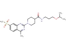 N-(3-isopropoxypropyl)-1-[4-methyl-7-(methylsulfonyl)-2-quinazolinyl]-4-piperidinecarboxamide
