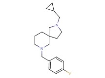 2-(cyclopropylmethyl)-7-(4-fluorobenzyl)-2,7-diazaspiro[4.5]decane