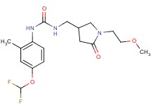 N-[4-(difluoromethoxy)-2-methylphenyl]-N'-{[1-(2-methoxyethyl)-5-oxopyrrolidin-3-yl]methyl}urea