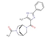 (1S*,5R*)-3-acetyl-6-[(5-methyl-2-phenyl-1H-imidazol-4-yl)carbonyl]-3,6-diazabicyclo[3.2.2]nonane