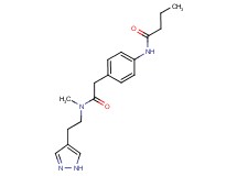 N-[4-(2-{methyl[2-(1H-pyrazol-4-yl)ethyl]amino}-2-oxoethyl)phenyl]butanamide