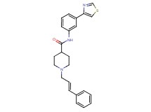 1-[(2E)-3-phenyl-2-propen-1-yl]-N-[3-(1,3-thiazol-4-yl)phenyl]-4-piperidinecarboxamide